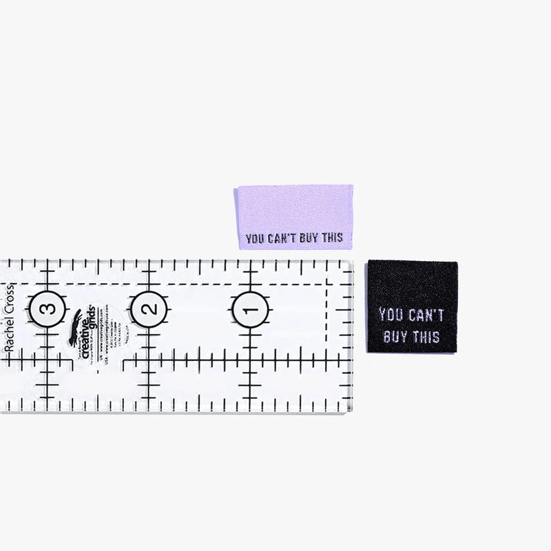 Woven Labels - "You Can't Buy This" Metallic
