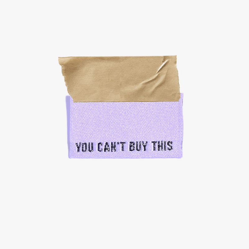 Woven Labels - "You Can't Buy This" Metallic
