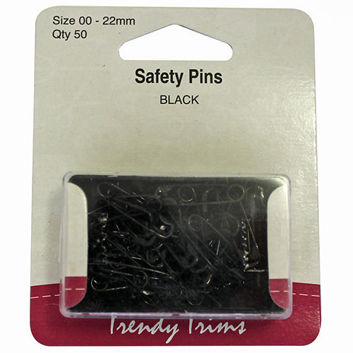 Black Safety Pins