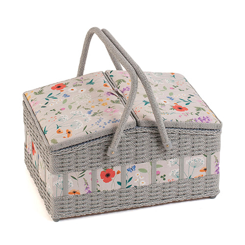 Large Sewing Basket - Wildflower Print