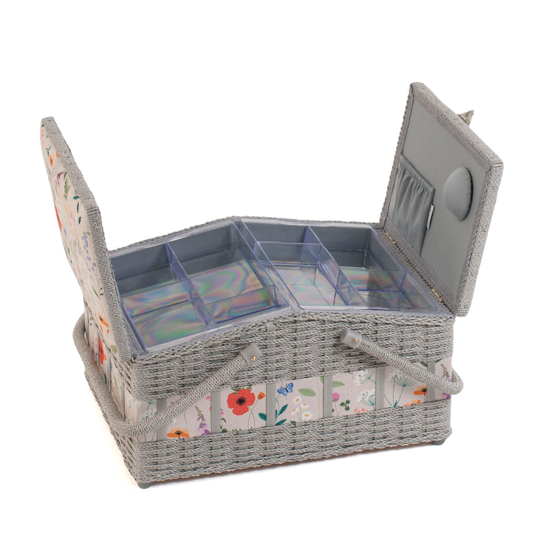 Large Sewing Basket - Wildflower Print