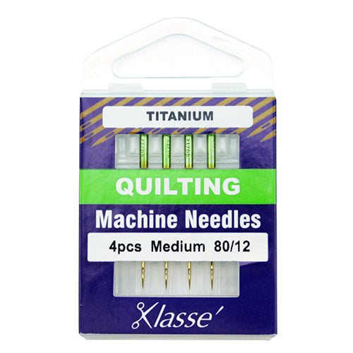 Klasse' Home Sewing Machine Needles - Quilting Titanium
