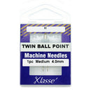 Klasse' Twin Ball Point Home Sewing Machine Needle