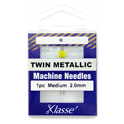 Klasse' Twin Metallic Home Sewing Machine Needle