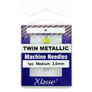 Klasse' Twin Metallic Home Sewing Machine Needle