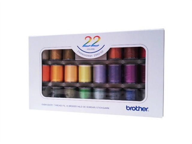 Brother Boxed Embroidery Thread - 22 Pack
