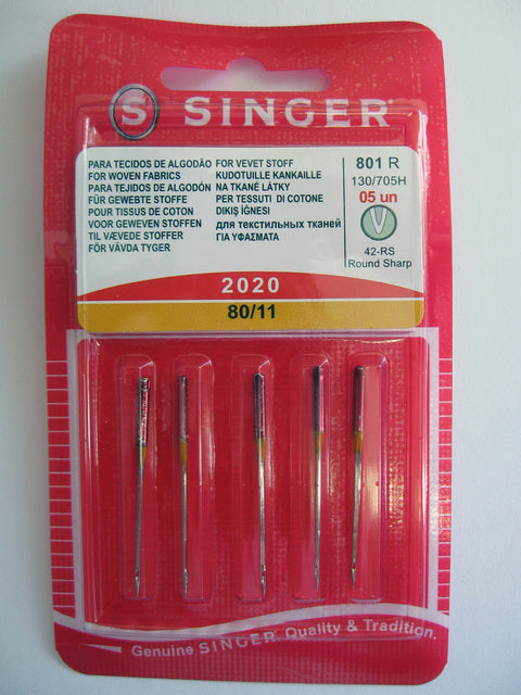 Singer Home Sewing Machine Needles - Regular Point