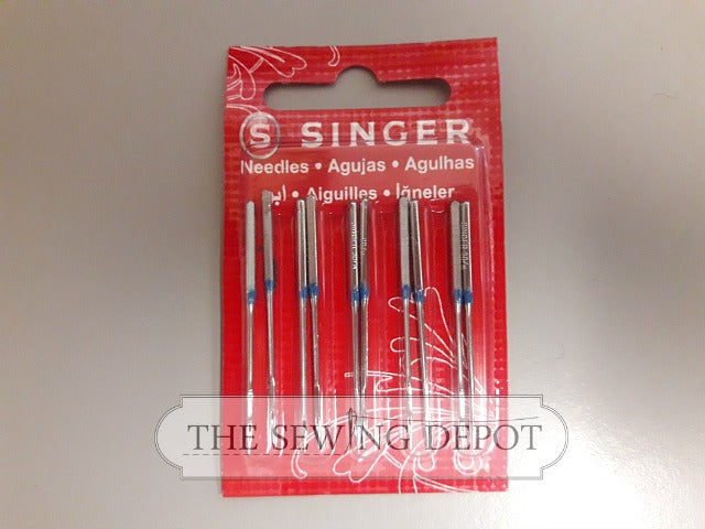 Singer Home Sewing Machine Needles - 14U Overlock Ball Point 10-pack