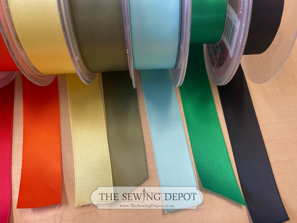 Sewing Machine Ribbons Trendy Ribbons Double Satin - 25mm – The Sewing Depot