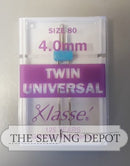 Klasse' Home Sewing Machine Needles - Twin Universal