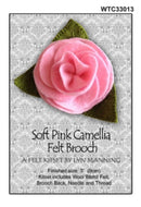 Camellia Felt Brooch Kitset