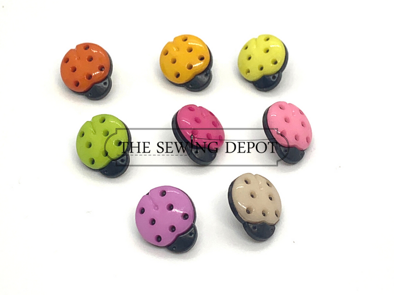 Lady Bug Buttons