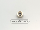 Pearl Shank Button with Gold Edging