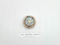 Iridescent Floral Diamante Button