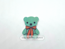 Large Printed Bear Shaped Button